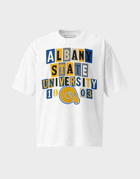 Dungeon Forward - Albany State University - The Collage - Oversized Tshirt