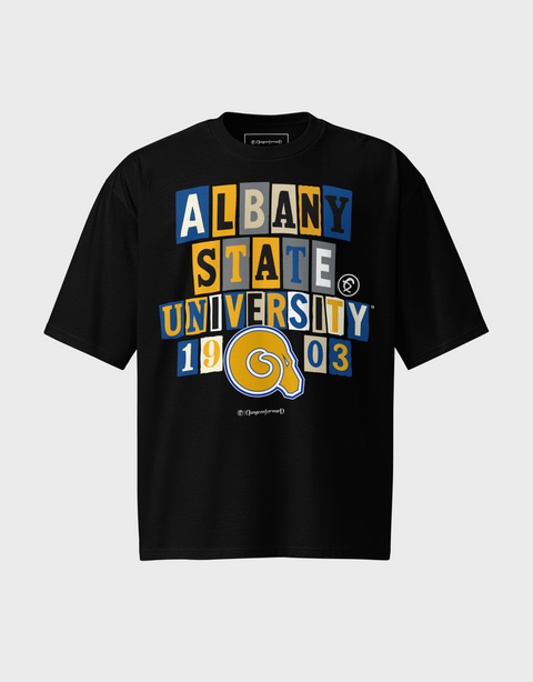 Dungeon Forward - Albany State University - The Collage - Oversized Tshirt