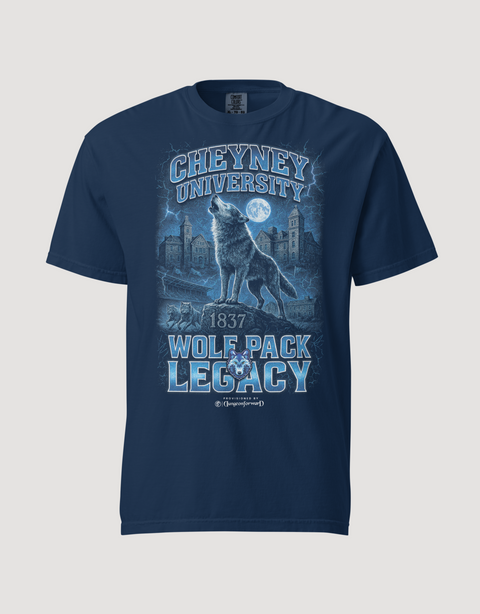 Dungeon Forward - Cheyney University - The Yard Bootleg Pusher Tee