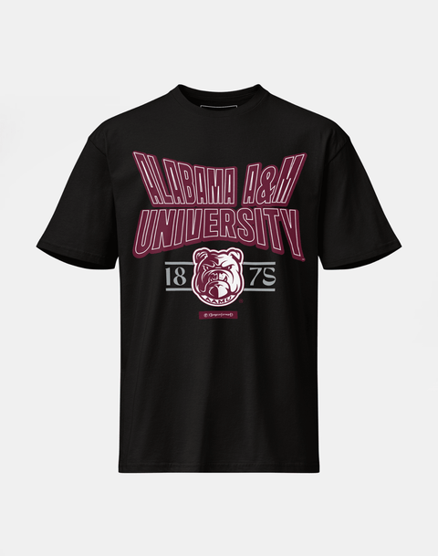 Alabama A&M University - HBCU - Stretch Logo Tshirt - DungeonForward