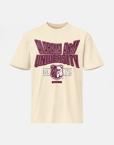 Alabama A&M University - HBCU - Stretch Logo Tshirt - DungeonForward