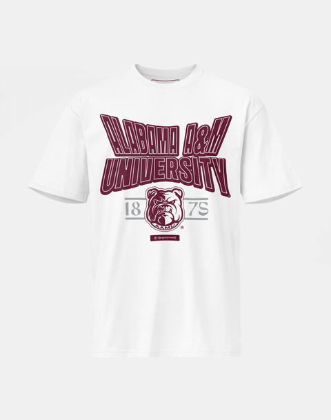 Alabama A&M University - HBCU - Stretch Logo Tshirt - DungeonForward