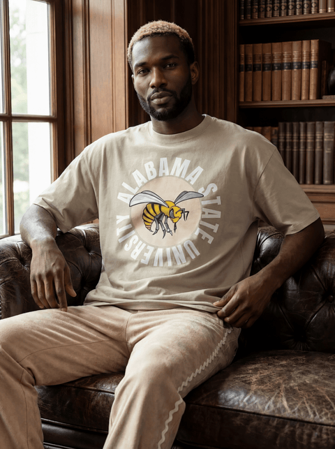 Alabama State University - Full Circle Oversized T-Shirt - DungeonForward