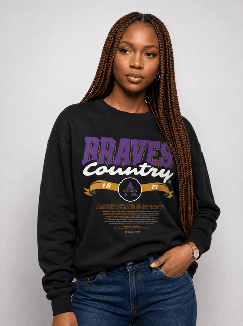 Alcorn State University - Brave Country - Classic Sweatshirt - DungeonForward