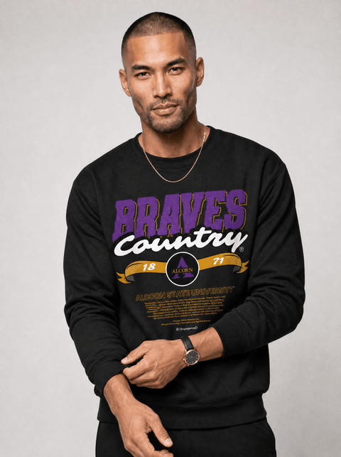 Alcorn State University - Brave Country - Classic Sweatshirt - DungeonForward