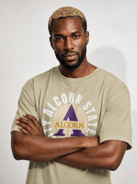 Alcorn State University - Oversized Circle T-shirt - DungeonForward