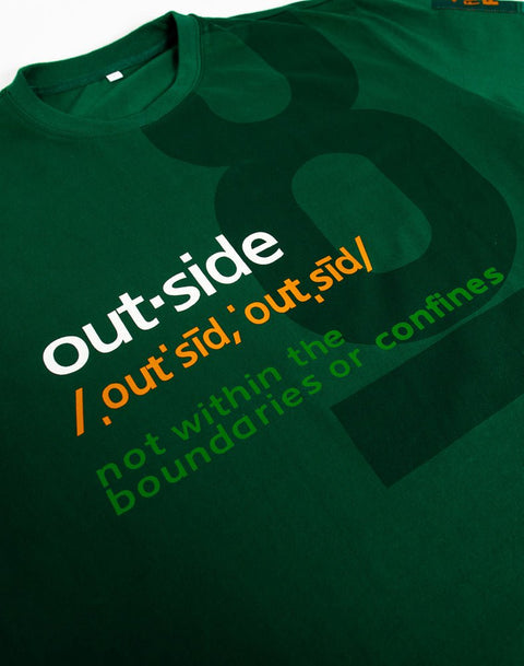 Be Out Day - Outside Definition - Green Tee - BOD2024 - DungeonForward