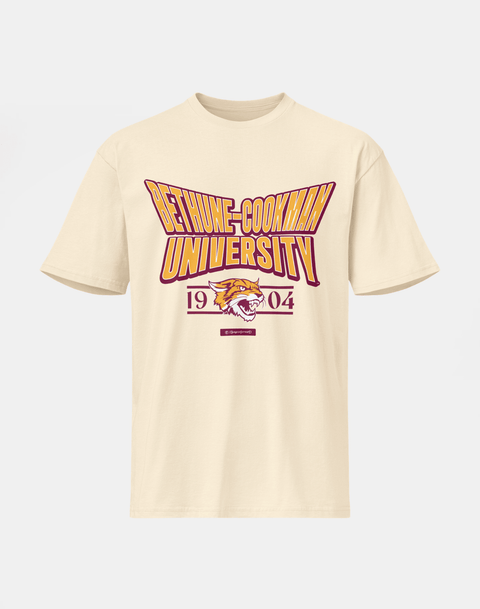 Bethune - Cookman University - HBCU - Stretch Logo Tshirt - DungeonForward