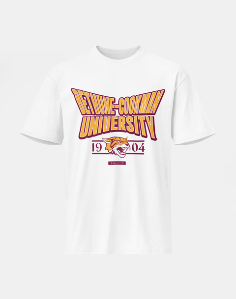 Bethune - Cookman University - HBCU - Stretch Logo Tshirt - DungeonForward