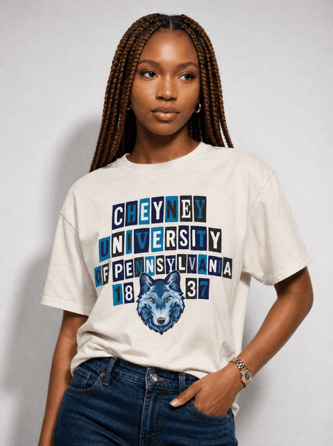 Cheyney University - The Collage - Oversized T-shirt - DungeonForward