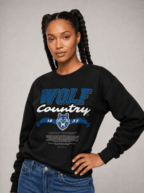Cheyney University - Wolf Pack Country- Classic Sweatshirt - DungeonForward