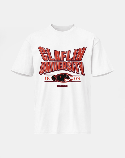 Claflin University - HBCU - Stretch Logo Tshirt - DungeonForward