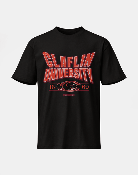 Claflin University - HBCU - Stretch Logo Tshirt - DungeonForward