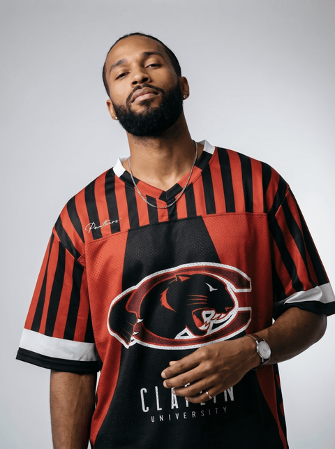Claflin University - Phenom HBCU Box Football Jersey - DungeonForward