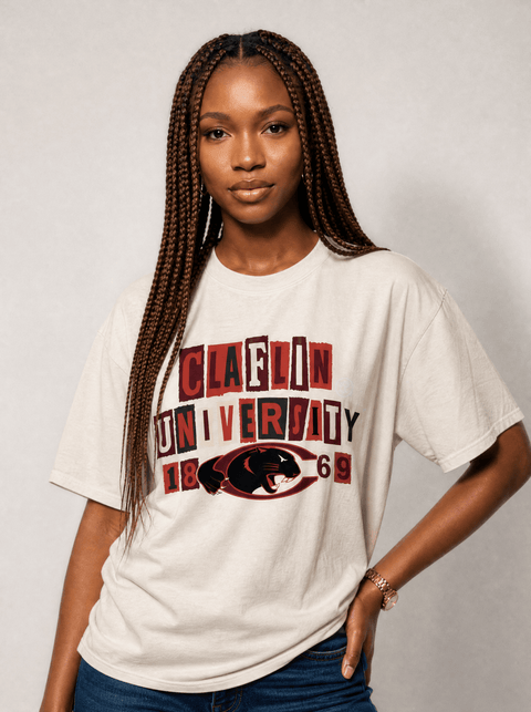 Claflin University - The Collage - Oversized T-shirt - DungeonForward