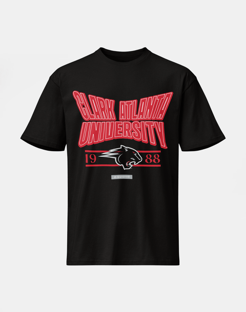 Clark Atlanta University - HBCU - Stretch Logo Tshirt - DungeonForward