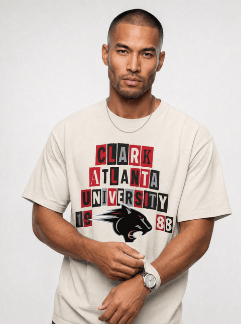 Clark Atlanta University - The Collage - Oversized T-shirt - DungeonForward