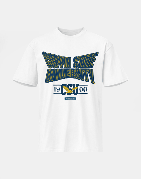 Coppin State University - HBCU - Stretch Logo Tshirt - DungeonForward