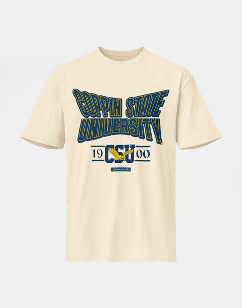 Coppin State University - HBCU - Stretch Logo Tshirt - DungeonForward