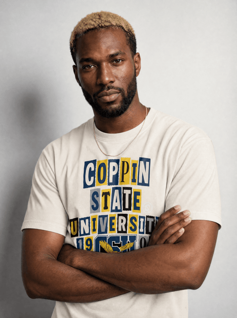 Coppin State University - The Collage - Oversized T-shirt - DungeonForward