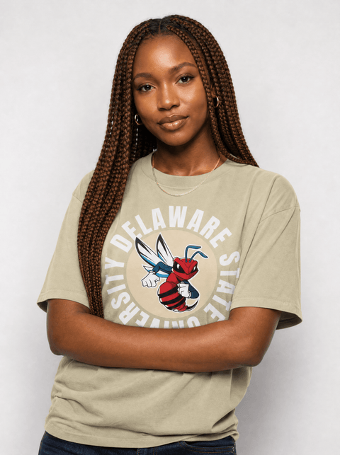 Delaware State University - Full Circle Oversized T-Shirt - DungeonForward