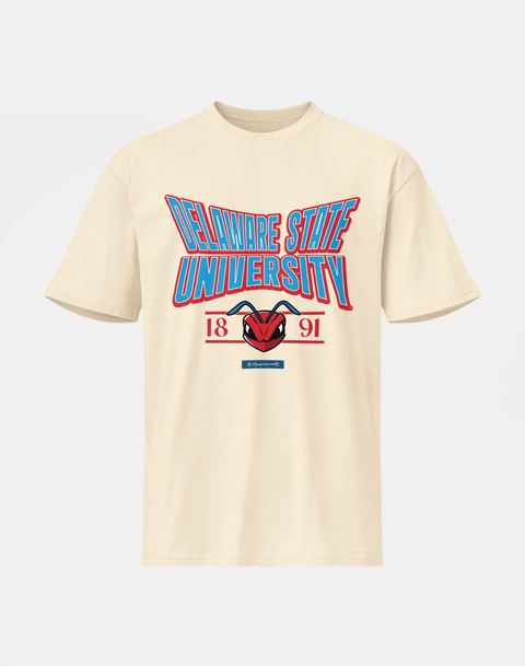 Delaware State University - HBCU - Stretch Logo Tshirt - DungeonForward