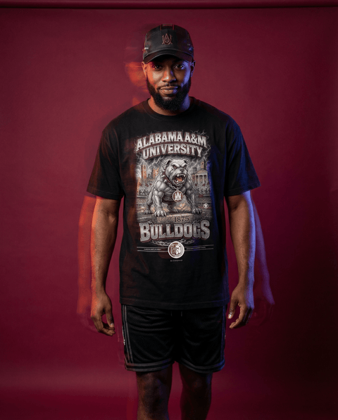 Dungeon Forward - Alabama A&M University - The Yard AAMU Bootleg Pusher Tee - DungeonForward