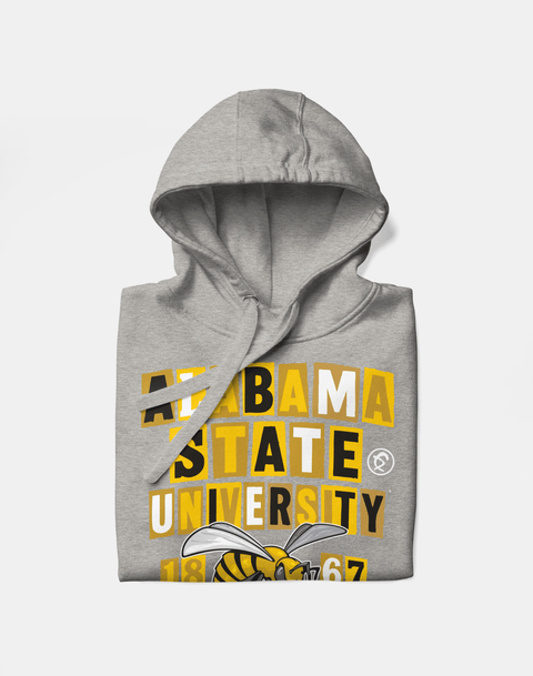 Dungeon Forward - Alabama State University - Collage Hoodie - DungeonForward