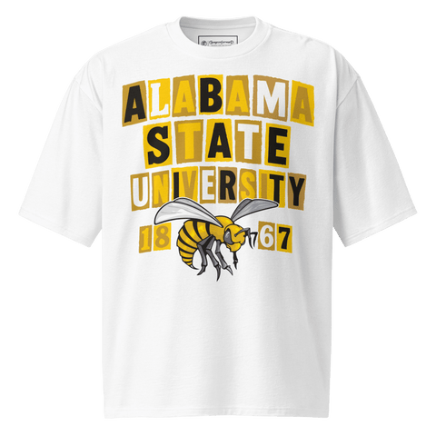 Dungeon Forward - Alabama State University - The Collage - Oversized Tshirt - DungeonForward