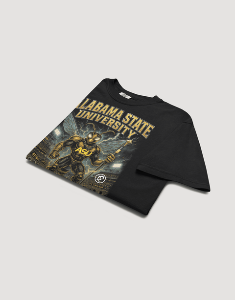 Dungeon Forward - Alabama State University - The Yard Bootleg Tee - DungeonForward