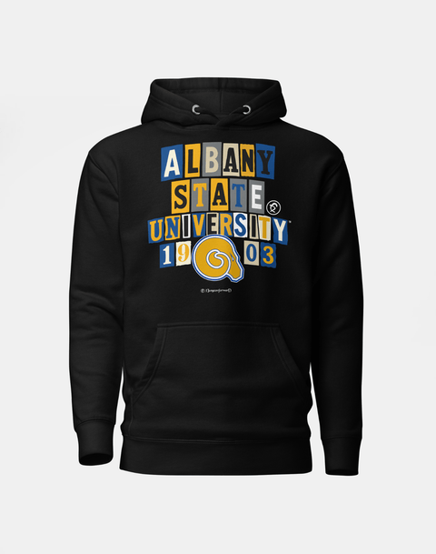 Dungeon Forward - Albany State University - Collage Hoodie - DungeonForward