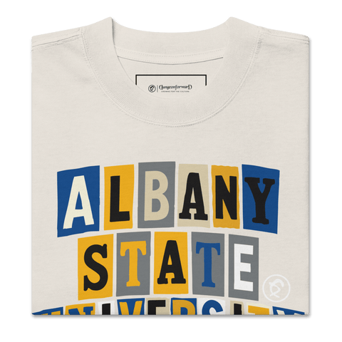 Dungeon Forward - Albany State University - The Collage - Oversized Tee - Oversized Tee - DungeonForward