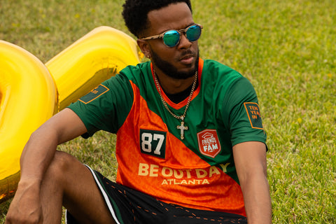 Dungeon Forward - Be Out Day - BODATL FC Soccer Jersey - Green - BOD2025 - DungeonForward