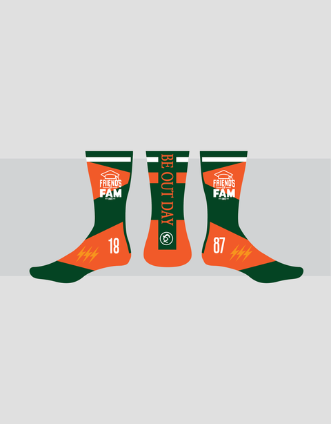 Dungeon Forward - Be Out Day - Crew Sock - BOD2025 - DungeonForward