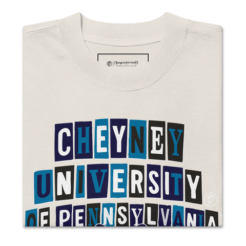 Dungeon Forward - Cheyney University - The Collage - Oversized Tee - DungeonForward