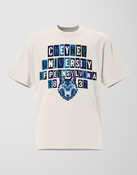 Dungeon Forward - Cheyney University - The Collage - Oversized Tee - DungeonForward