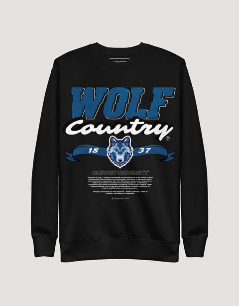 Dungeon Forward - Cheyney University - Wolf Pack Country - Classic Sweatshirt - DungeonForward
