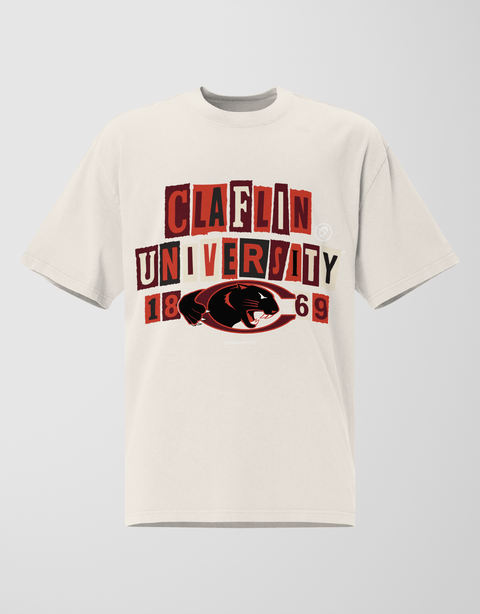 Dungeon Forward - Claflin University - The Collage - Oversized Tee - DungeonForward