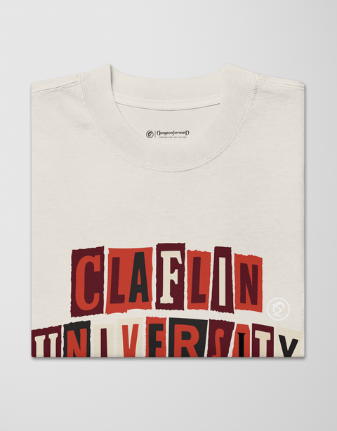 Dungeon Forward - Claflin University - The Collage - Oversized Tee - DungeonForward