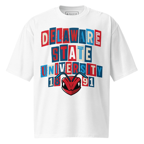 Dungeon Forward - Delaware State University - The Collage - Oversized Tshirt - DungeonForward