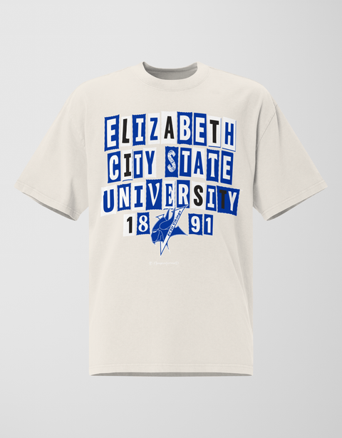 Dungeon Forward - Elizabeth City State University - The Collage - Oversized Tee - DungeonForward