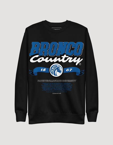 Dungeon Forward - Fayetteville State University - Bronco Country - Classic Sweatshirt - DungeonForward