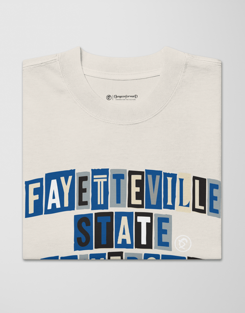Dungeon Forward - Fayetteville State University - The Collage - Oversized Tee - DungeonForward