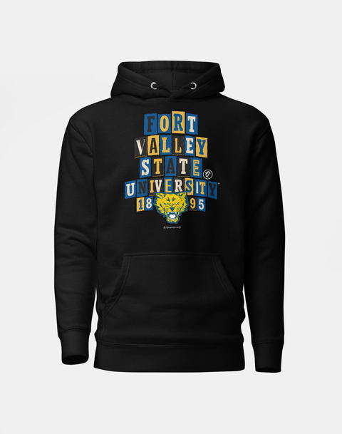 Dungeon Forward - Fort Valley State University - Collage Hoodie - DungeonForward