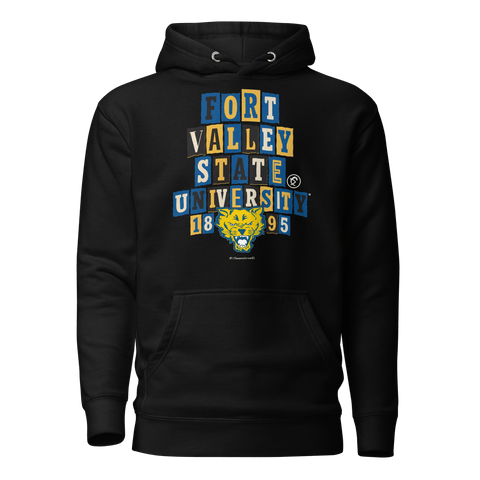 Dungeon Forward - Fort Valley State University - Collage Hoodie - DungeonForward