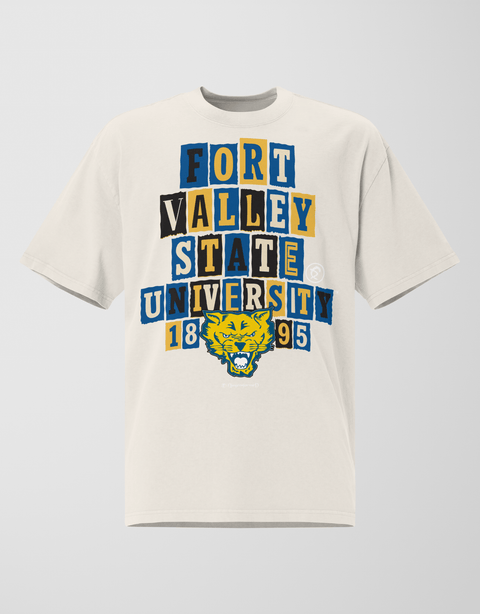 Dungeon Forward - Fort Valley State University - The Collage - Oversized Tee - DungeonForward