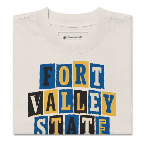 Dungeon Forward - Fort Valley State University - The Collage - Oversized Tee - DungeonForward