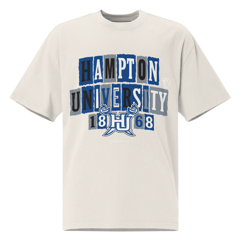 Dungeon Forward - Hampton University - The Collage - Oversized Tee - DungeonForward