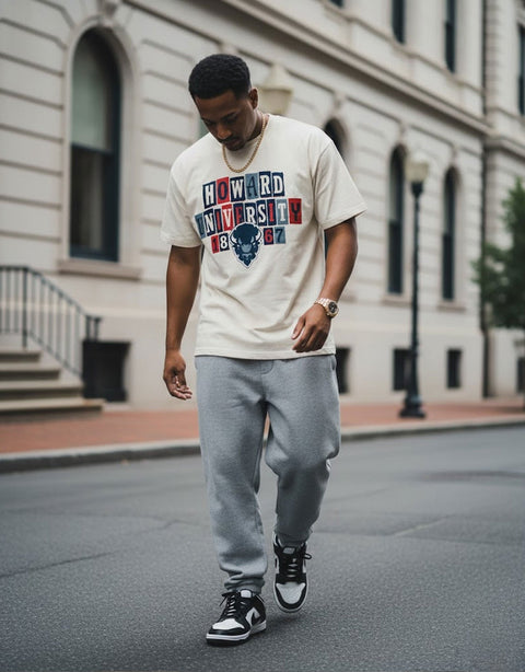 Dungeon Forward - Howard University - The Collage - Oversized Tee - DungeonForward