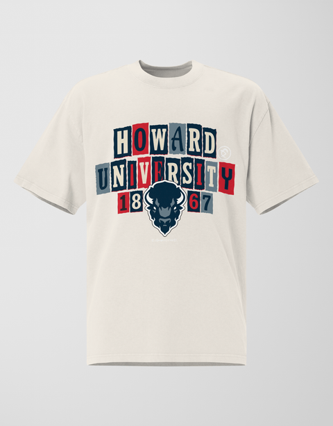 Dungeon Forward - Howard University - The Collage - Oversized Tee - DungeonForward